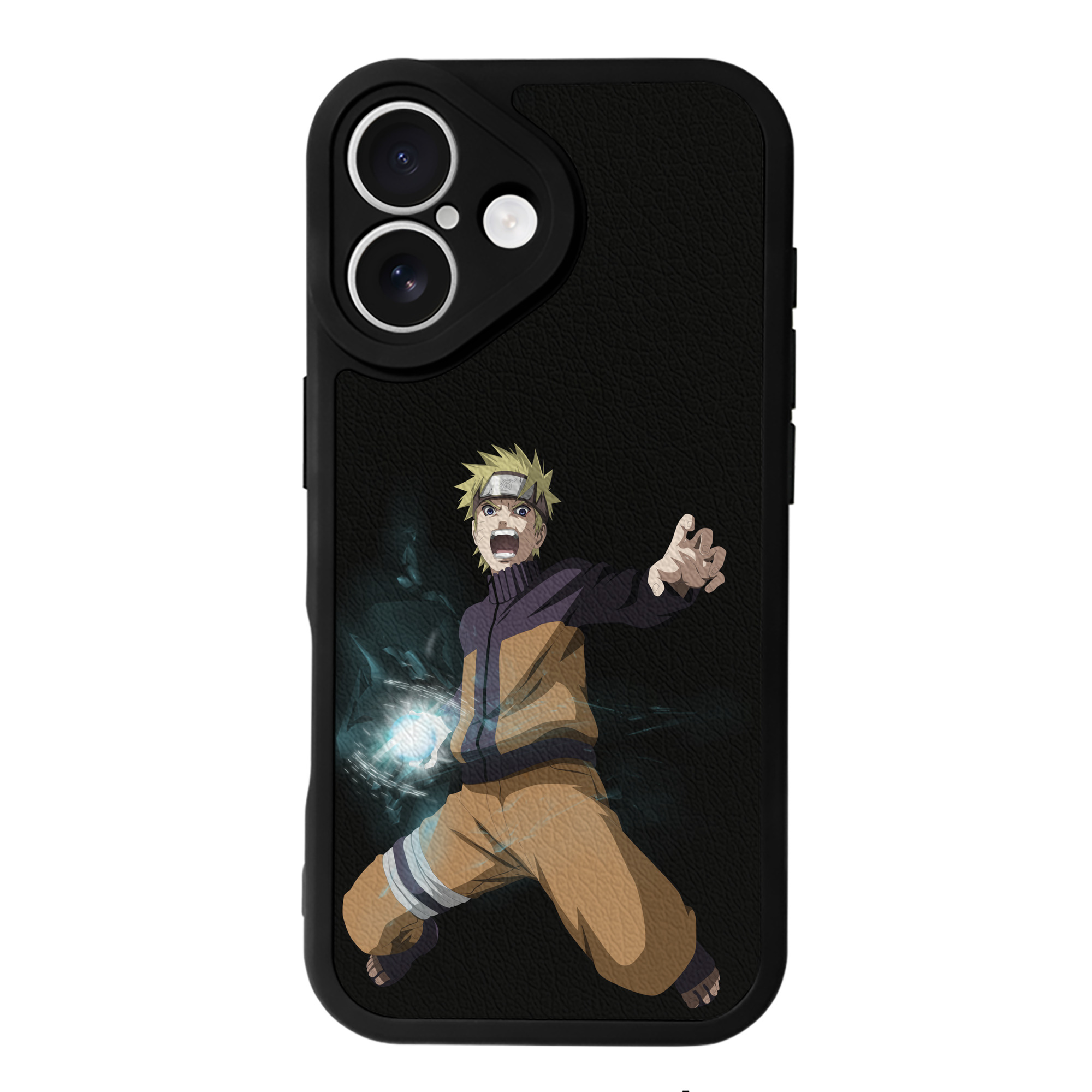 （画像用） NARUTO -ナルト- うずまき ナルト Uzumaki Naruto 【iPhone 16シリーズ対応】シリコンスマホケース（レザー調） 材質：シリコン